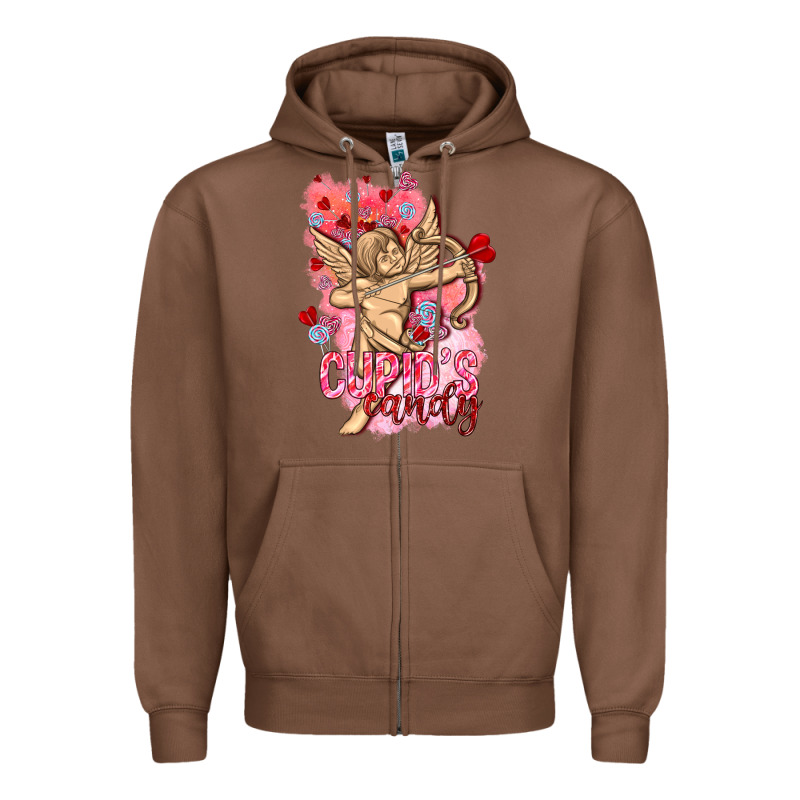 Cupids Candy With Candies Valentine's Day Zipper Hoodie by HowdyJamesFarm | Teevron