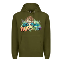 Army Green Little mister hops a lot Easter day Premium Hoodie - HowdyJamesFarm