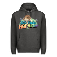 Charcoal Heather Little mister hops a lot Easter day Premium Hoodie - HowdyJamesFarm