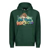 Sports Green Little mister hops a lot Easter day Premium Hoodie - HowdyJamesFarm
