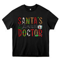 Black santa's favorite doctor Heavy Core Tee - Jasminsmagicworld