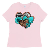 Love Turquoise Hearts Ladies Tee | Teevron