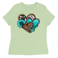 Matcha love turquoise hearts Ladies Tee - Jasminsmagicworld