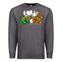 Charcoal Heather St. Patrick's Ireland flag Premium Sweatshirt - HowdyJamesFarm