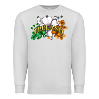 Dove Grey St. Patrick's Ireland flag Premium Sweatshirt - HowdyJamesFarm