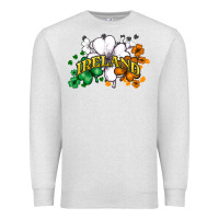 Oatmeal Heather St. Patrick's Ireland flag Premium Sweatshirt - HowdyJamesFarm
