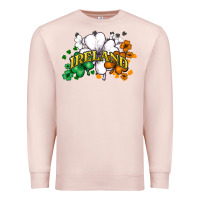 Pale Pink St. Patrick's Ireland flag Premium Sweatshirt - HowdyJamesFarm