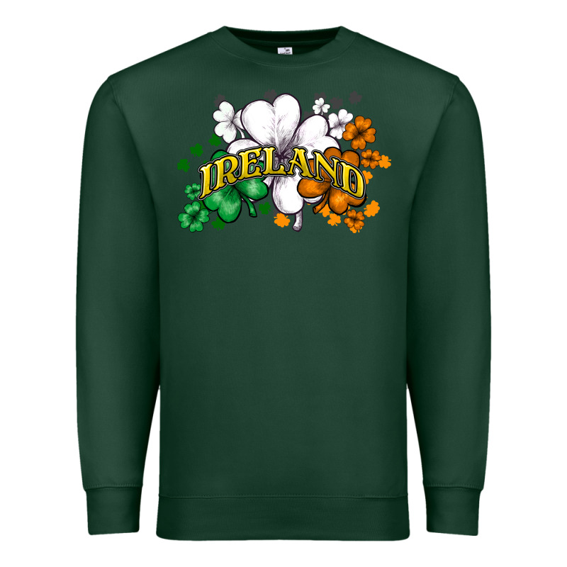 St. Patrick's Ireland Flag Premium Sweatshirt by HowdyJamesFarm | Teevron