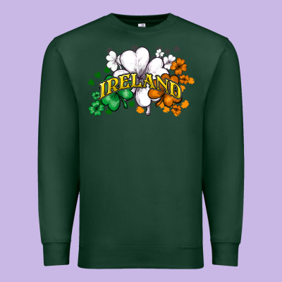 St. Patrick's Ireland Flag Premium Sweatshirt Designed By Howdyjamesfarm