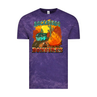 Cloud Purple backroads and bonfire Vintage Tee - NancyCooperArtShop