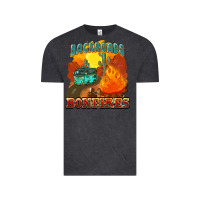 Vintage Black backroads and bonfire Vintage Tee - NancyCooperArtShop