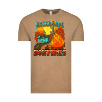 Vintage Coffee backroads and bonfire Vintage Tee - NancyCooperArtShop