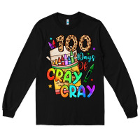 Black 100 days of cray cray Long Sleeve Tee - LillyAllenDesigns
