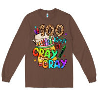Chestnut 100 days of cray cray Long Sleeve Tee - LillyAllenDesigns