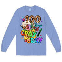 Colony Blue 100 days of cray cray Long Sleeve Tee - LillyAllenDesigns