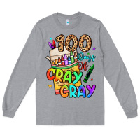 Heather Grey 100 days of cray cray Long Sleeve Tee - LillyAllenDesigns