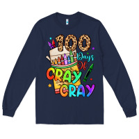 Navy 100 days of cray cray Long Sleeve Tee - LillyAllenDesigns