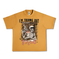 Peanut Butter im trying but tired Urban Heavy Tee - MaliasSmallBusiness