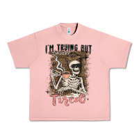 Salmon im trying but tired Urban Heavy Tee - MaliasSmallBusiness