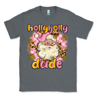 Charcoal Heather holly jolly dude Classic Tee - MaliasSmallBusiness