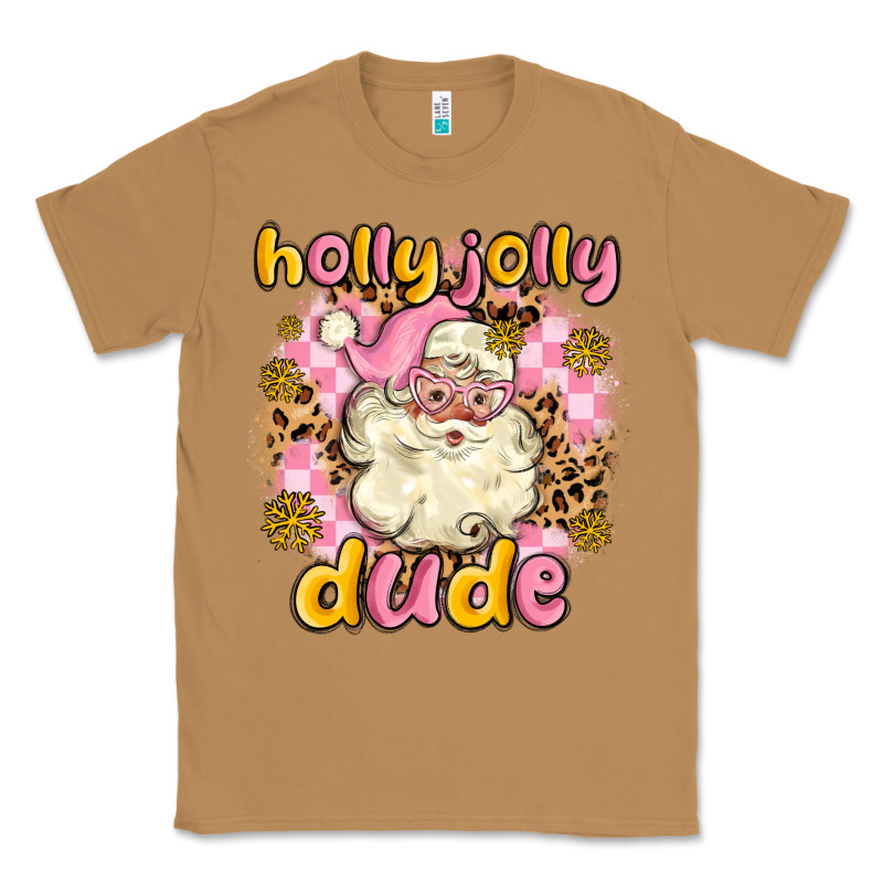 Holly Jolly Dude Classic Tee by MaliasSmallBusiness | Teevron