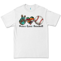 White peace love baseball Premium Tee - Artiststas
