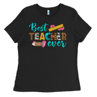 Black best teacher ever Ladies Tee - BundleAndBundleShop