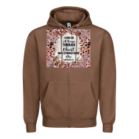 Chestnut i can do all things with leopard and glitter Zipper Hoodie - TumblerDesignByShophia