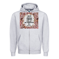 I Can Do All Things With Leopard And Glitter Zipper Hoodie | Teevron