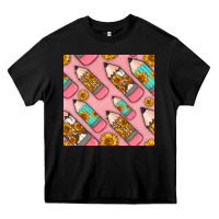 Black western pencil seamless pattern Heavy Core Tee - BundleAndBundleShop