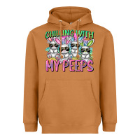 Meerkat Chilling with my peeps Easter bunnies Heavyweight Hoodie - CowGirlArtShop