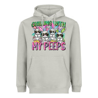 Moon Dust Chilling with my peeps Easter bunnies Heavyweight Hoodie - CowGirlArtShop