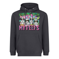 Smoke Chilling with my peeps Easter bunnies Heavyweight Hoodie - CowGirlArtShop