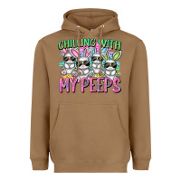 Toasted Coconut Chilling with my peeps Easter bunnies Heavyweight Hoodie - CowGirlArtShop