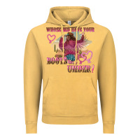 Vintage Mustard whose bed have youre boots been under Vintage Hoodie - NancyCooperArtShop