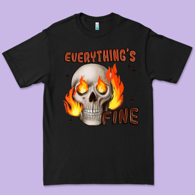 Everythings Fine Premium Tee Designed By Jahusdesignshop