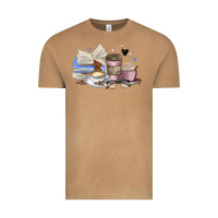 Vintage Camel coffee and books Vintage Tee - MaliasSmallBusiness