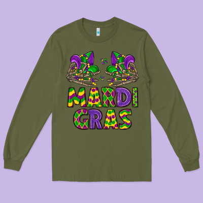 Mardi Gras Long Sleeve Tee Designed By Lillyallendesigns