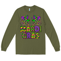 Army Green mardi gras Long Sleeve Tee - LillyAllenDesigns