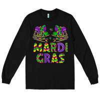 Black mardi gras Long Sleeve Tee - LillyAllenDesigns