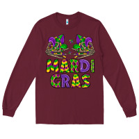Burgundy mardi gras Long Sleeve Tee - LillyAllenDesigns