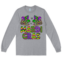 Heather Grey mardi gras Long Sleeve Tee - LillyAllenDesigns
