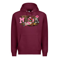 Burgundy Mother's Day mama Premium Hoodie - CowGirlArtShop
