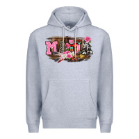 Heather Grey Mother's Day mama Premium Hoodie - CowGirlArtShop