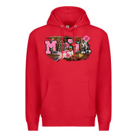 Red Mother's Day mama Premium Hoodie - CowGirlArtShop
