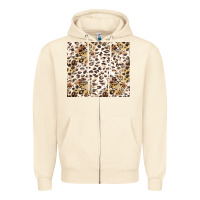 Sandshell leopard Zipper Hoodie - TumblerDesignByShophia