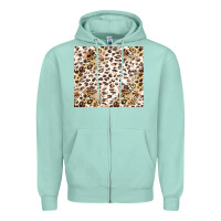 Seafoam leopard Zipper Hoodie - TumblerDesignByShophia