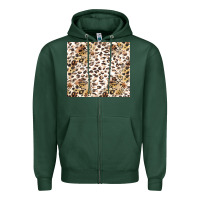 Sports Green leopard Zipper Hoodie - TumblerDesignByShophia