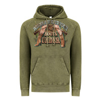 Vintage Olive whose bed have your boots under cowboy western Vintage Hoodie - NancyCooperArtShop