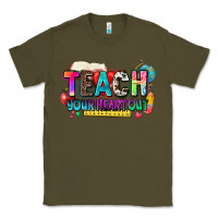 Army Green teach your heart out Classic Tee - NancyCooperArtShop